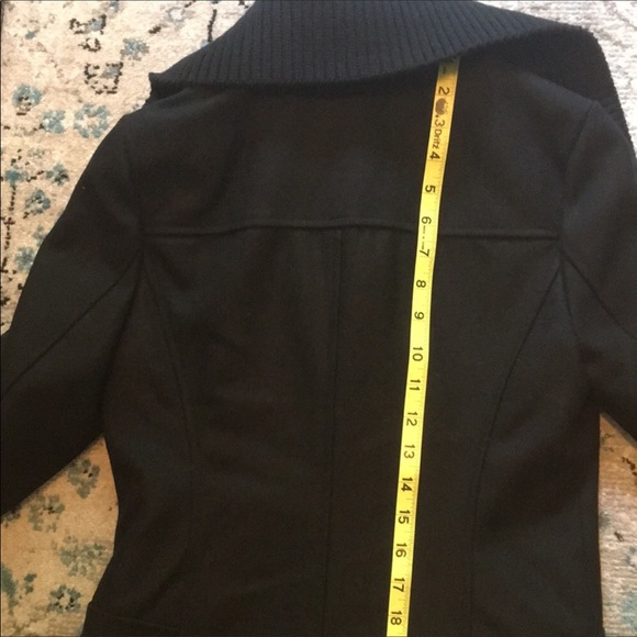 Modcloth Steve Madden Diagonal Alley Asymmetrical Black Wool Peacoat - Picture 11 of 17